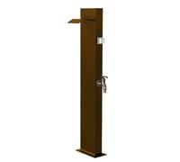 Bouche verticale en acier inoxydable avec robinet pour irrigation extérieure, lavage de voiture et arrosage