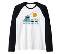 Bouchées Classiques Happy Hungry de Sesame Street Cookie Monster Manche Raglan