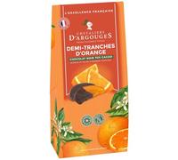 Bouchées de Chocolat Noir 70% aux Tranches d'Orange Confites - Ballotin 150 g - Confiserie Artisanale Française - Lot de 3