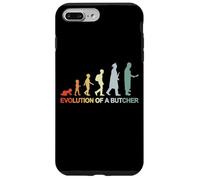 Boucher Vintage Évolution de l'amateur de Viande Carnivore Coque pour iPhone 7 Plus/8 Plus