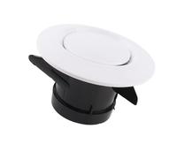 Bouches d'aération réglables, 4 tailles de diffuseur de plafond Soupape d'alimentation d'échappement Évent d'aération Anémostat Couvercle de tuyau de ventilation(75mm)