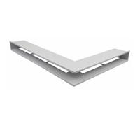 Bouches de ventilation d'angle - Ailes inégaux - CB-tec Heizeinsätze kurzer Schenkel rechts, weiß, 48,3 x 67,6 x 8 cm