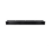 Bouches de ventilation droites SCDM non verrouillable - CB-tec Noir, 45 cm