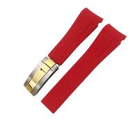 Bouchette de montée en silicone imperméable de 20 mm Bandle de montre de montre de boucle de boucle de boucle de boucle pour la boucle noire sous g/m/t-orange/Green Rose Gold