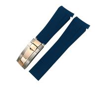 Bouchette de montée en silicone imperméable de 20 mm Bandle de montre de montre de boucle de boucle de boucle de boucle pour la boucle noire sous g/m/t-orange/Green Rose Gold
