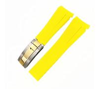 Bouchette de montée en silicone imperméable de 20 mm Bandle de montre de montre de boucle de boucle de boucle de boucle pour la boucle noire sous g/m/t-orange/Green Rose Gold