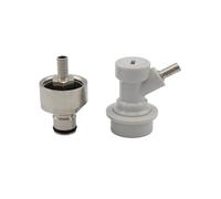 Bouchon à bille en acier inoxydable for la carbonatation, idéal for le brassage amateur - Embout cannelé 5/16'' for bouteilles PET et accessoires de brassage, 1 pièce(Cap With Gas)