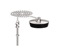 Bouchon à bossage plaque inox avec chaînette - SIRIUS