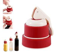 Bouchon à pression avec minuteur, pompe de conservation pour vins rouges et blancs, réutilisable, fermeture hermétique sous vide pour une meilleure conservation du vin (Red)