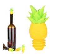 Bouchon à Vin en Forme d'Ananas | Conservation En Forme D'Ananas Anti-Fuite,Bouchon en silicone pour bouteille de vin - Pour Mariage Réunion Barbecue Pendaison De Crémaillère Champagne Vodka Bière Sod