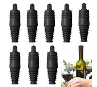 Bouchon À Vin En Silicone,Couvercles Étanches Souples Réutilisables - Fermoir De Bouteille,8 Pièces Pour Bouteilles De Vin, Bière, Champagne, Pour Voyage, Maison, Bar, Fête, Dîner, Restaurant,