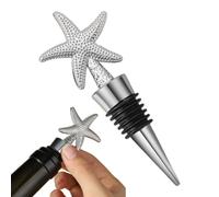 Bouchon À Vin Étanche De Zinc Et Silicone Dessus En Forme D'Étoile | Bouchon Pour Bouteille De Vin Pour Champagne Liqueur Cuisine Conservation Fête Mariage Noël