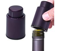 Bouchon à vin sous vide - Anti-fuite - Économisez votre vin pour un autre jour - scellé sous vide pour plus de fraîcheur - Excellent cadeau pour les amateurs de vin (plastique violet, 2)