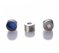 Bouchon à vis 18 mm avec septa PTFE/silicone for applications HPLC et GC - Lot de 100