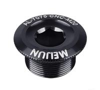 Bouchon à vis de pédalier de précision fabriqué par CNC pour XT XTR FC4500 FC5600 en alliage d'aluminium 7075 haute résistance (20 mm, noir)