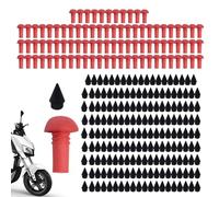 Bouchon à vis de pneu - Remplissage perforé, 90 œillets vulcanisés pour réparation rapide, pointe taraudeuse avec revêtement en résine, matériel de véhicule, tige de branchement pour caravanes