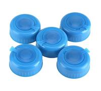 Bouchon à Vis Non-Déversement pour Bouteille d'eau Gallon 5pcs Bleu Réutilisable Idéal Maison Camping Voyage Capsule de Remplacement Étanche