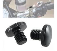 Bouchon Accessoires moto retroviseur d'obturation CNC en aluminium, 2 x M8 Clockwise, Trou antirouille