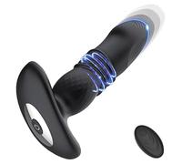 bouchon anal Gode télescopique vibrateur Anal godemichet anal masseur de Prostate à distance cul Pour hommes femmes Buttplug