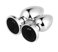 bouchon anal Godemichet Anal avec vibrateur et courant électrique, prise anale en métal, Vibration à distance sans fil, jouets sexuels électro