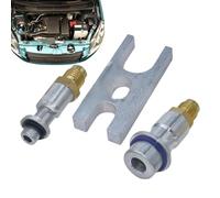 Bouchon anti-fuite pour climatisation - Outil de réparation de climatisation pour voitures | Obturateur résistant pour tubes AC pour l'entretien des véhicules et des ateliers