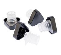 Bouchon anti-goutte pour bouteille - KOALA - Taste - Noir - Lot de 4 - Bec verseur avec couvercle