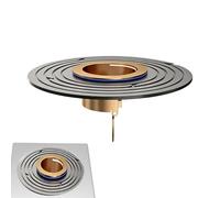 Bouchon anti-odeurs - anti-retour - 10 x 10 cm - Anneau d'étanchéité - Protection anti-odeurs - Insert de siphon à gaz de conduit - Accessoire de salle de bain hygiénique pour bonde de douche