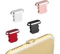Bouchon Anti-Poussière Compatible Avec Iphone X/Xs/Xr/11/11pro/Se/12/12pro/13/13pro/14/14pro Protection En Aluminium Clip En Silicone Gratuit Rouge