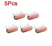 Bouchon Anti-Poussière En Métal De Type C,Pour Samsung Xiaomi Huawei Iphone 15,Bouchon De Protection Universel Anti-Poussière Pour Port De Chargement De Type C,5/1 Pièces - Type 5pcs Rose Gold