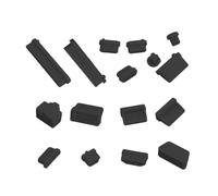 Bouchon anti-poussière pour port portable, prise d'interface USB C | 16 pièces de coques antidérapantes en silicone souple, type C RJ45, port USB audio, protection