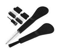 Bouchon Anti Poussière pour Port Téléphonique USB C en Silicone Métal | Protection du Port de Charge, Bloque la Poussière du Haut-parleur, Kit Brosse et Pin