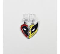 Bouchon anti-poussière pour téléphone portable,2 pièces,pendentif,accessoires de suspension pour le meilleur ami de Deadpool et Wolverine pour Port Iphone type-c - Type a pair for iPhone