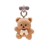 Bouchon Anti-poussière USB C - Cache-Prise Type-C en Forme D'our Son | Protecteur De Port De Téléphone Portable | Breloque De Prise Anti-poussière | Prise De Port De Charge Ours De Dessin Animé