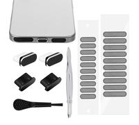 Bouchon anti-poussière USB C de type C avec haut-parleur de téléphone pour téléphone série 16/15, Samsung Galaxy S23/S22/S21, tous les appareils USB C