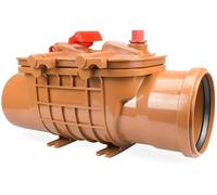 Bouchon anti-retour DN110 avec double clapet anti-retour Antiretour, tuyau DN 100/110 mm