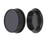 Bouchon arrière d'objectif + bouchon de corps d'appareil photo en plastique noir pour Leica LM pour M M10 M9 M8 M7 M6 MP Mount appareil photo et objectif
