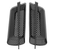 Bouchon autocollant pour ventilation de voiture,2pcs universel voiture latérale flux d'air grille d'entrée d'air évent Mesh trou couvercle décoratif décoratif ABS plastique autocollant