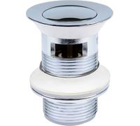 Bouchon automatique, garniture de vidage chrome Pop Up 1 1/4" avec trop-plein, laiton