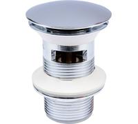 Bouchon automatique, garniture de vidage chrome Pop Up 1 1/4" avec trop-plein, laiton