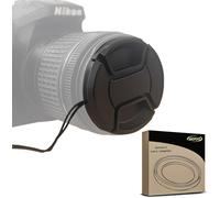 Bouchon Avant D'objectif 40,5 Mm À Pincer Au Centre Pour Nikon/Sony/Canon/Pentax/Samsung, Avec Corde Anti-Perte