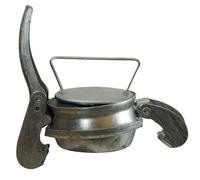 Bouchon avec embout Femelle, DN 133 mm avec levier de fermeture de sécurité - Syst. Bauer