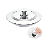 Bouchon Baignoire Universel, Protection Contre La Corrosion Durable Bonde Évier Cuisine pour 42-44mm, Bouchon de Vidange en Acier Inoxydable pour Baignoire/Évier/Cuisine