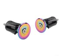 Bouchon Barre Guidon 15mm à 23.5mm Inclus Outil | Alliage aluminium pour robuste, finition résistante, léger 25g, pour vélo route et pour vtt, design élégant(Colorful)