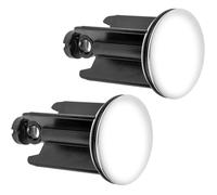 Bouchon Bonde Lavabo Universel, Inoxydable et Anti-Calcaire, Pour Lavabo Bidet, Salle de Bain, Lot de 2, 40mm. Label
