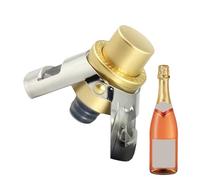 Bouchon champagne - 6 x 3,5 cm Bouchon bouteille de vin | Double oreille Presse Vin mousseux | ABS + acier, conserve les bulles, fête, bar, maison