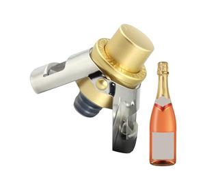 Bouchon champagne - 6 x 3,5 cm Bouchon bouteille de vin | Double oreille Presse Vin mousseux | ABS + acier, conserve les bulles, fête, bar, maison