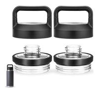 Bouchon compatible avec la bouteille YETI Rambler, couvercle de remplacement compatible avec les bouteilles d'eau de 18 oz, 26 oz, 36 oz et 64 oz A