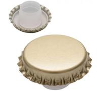 Bouchon couronne géante 29 mm bidule longue Lot de 100 pièces (or)