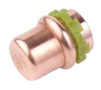 Bouchon cuivre rond à sertir - Femelle - Ø 14 mm - Aalberts Integrated Piping Systems