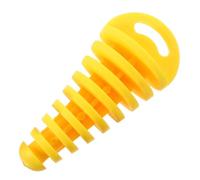 Bouchon D’échappement Moto en PVC Jaune, Ajustement | Lavage et Boue, Compatible Motos Tout Usage et Dual-sport, Installation Rapide, Style Voyant